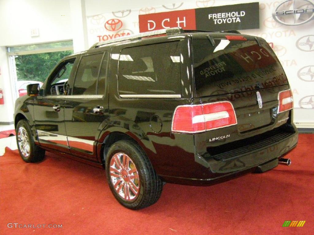 2007 Navigator Ultimate 4x4 - Black / Charcoal/Caramel photo #6