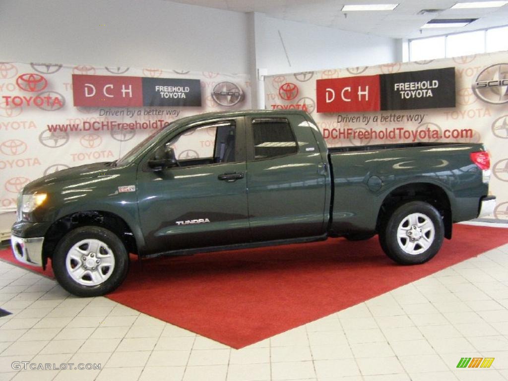 2007 Tundra SR5 Double Cab 4x4 - Timberland Mica / Graphite Gray photo #4