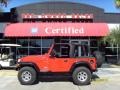 2005 Impact Orange Jeep Wrangler X 4x4  photo #1