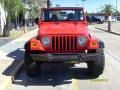 2005 Impact Orange Jeep Wrangler X 4x4  photo #5