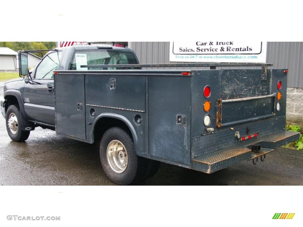 2004 Silverado 3500HD Regular Cab 4x4 Chassis - Dark Green Metallic / Dark Charcoal photo #7