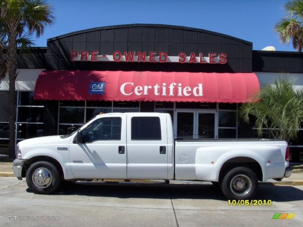 2005 F350 Super Duty XL Crew Cab Dually - Oxford White / Medium Flint photo #1