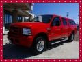 2005 Red Clearcoat Ford F250 Super Duty XLT Crew Cab 4x4  photo #1