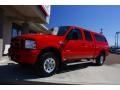 2005 Red Clearcoat Ford F250 Super Duty XLT Crew Cab 4x4  photo #13