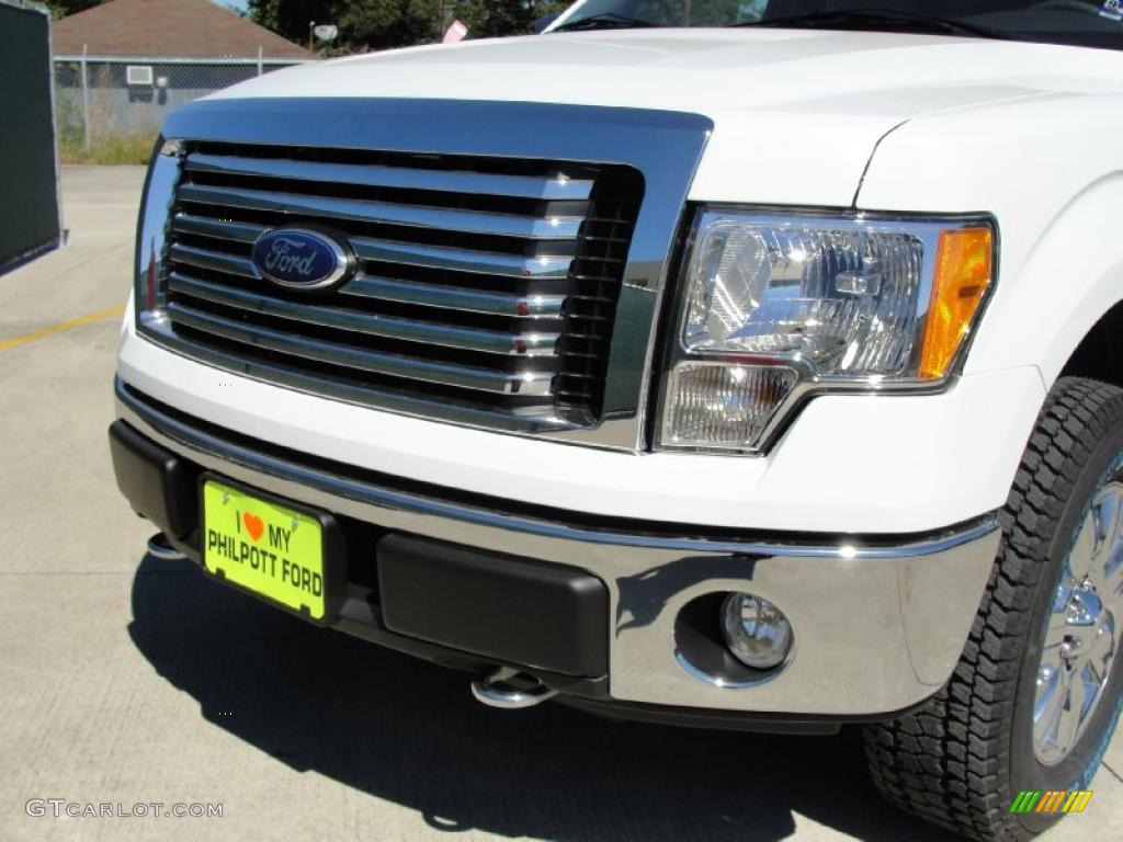 2010 F150 XLT SuperCrew 4x4 - Oxford White / Medium Stone photo #9