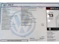 2011 Volkswagen Jetta S Sedan Window Sticker