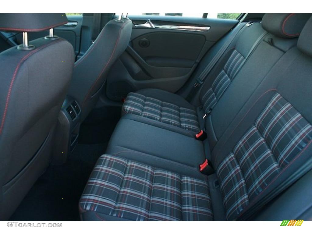 2011 GTI 4 Door - Carbon Steel Gray Metallic / Interlagos Plaid Cloth photo #6