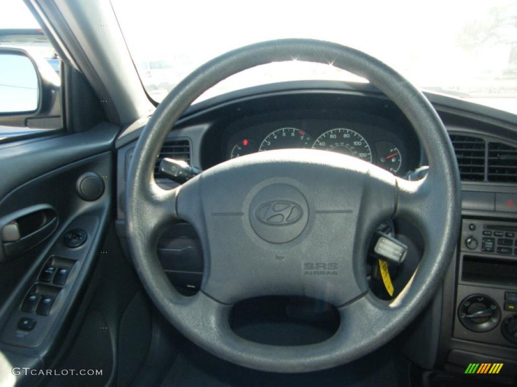 2001 Elantra GLS - Pewter / Gray photo #17
