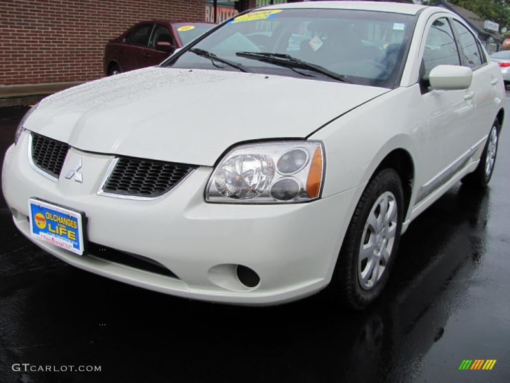 2006 Galant ES - Dover White Pearl / Gray photo #1