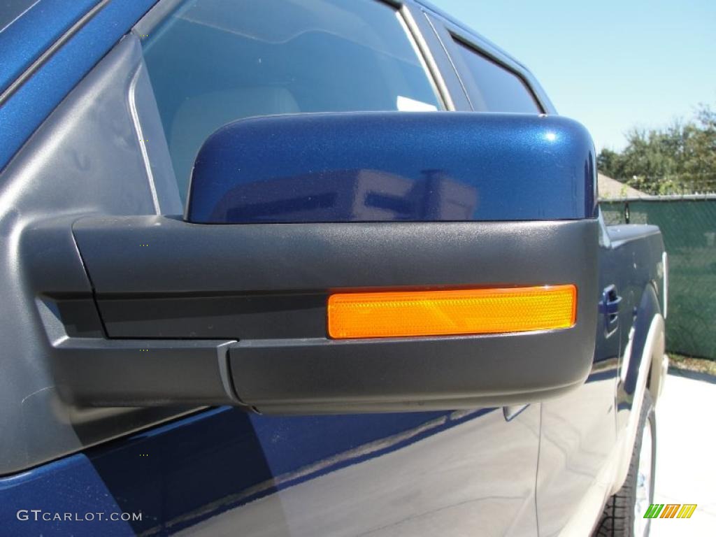 2010 F150 Lariat SuperCrew 4x4 - Dark Blue Pearl Metallic / Tan photo #12