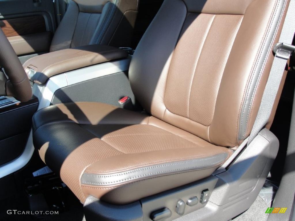2010 F150 Platinum SuperCrew 4x4 - Ingot Silver Metallic / Sienna Brown Leather/Black photo #22