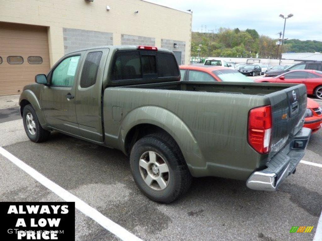 2005 Frontier XE King Cab - Canteen Metallic Green / Desert photo #3