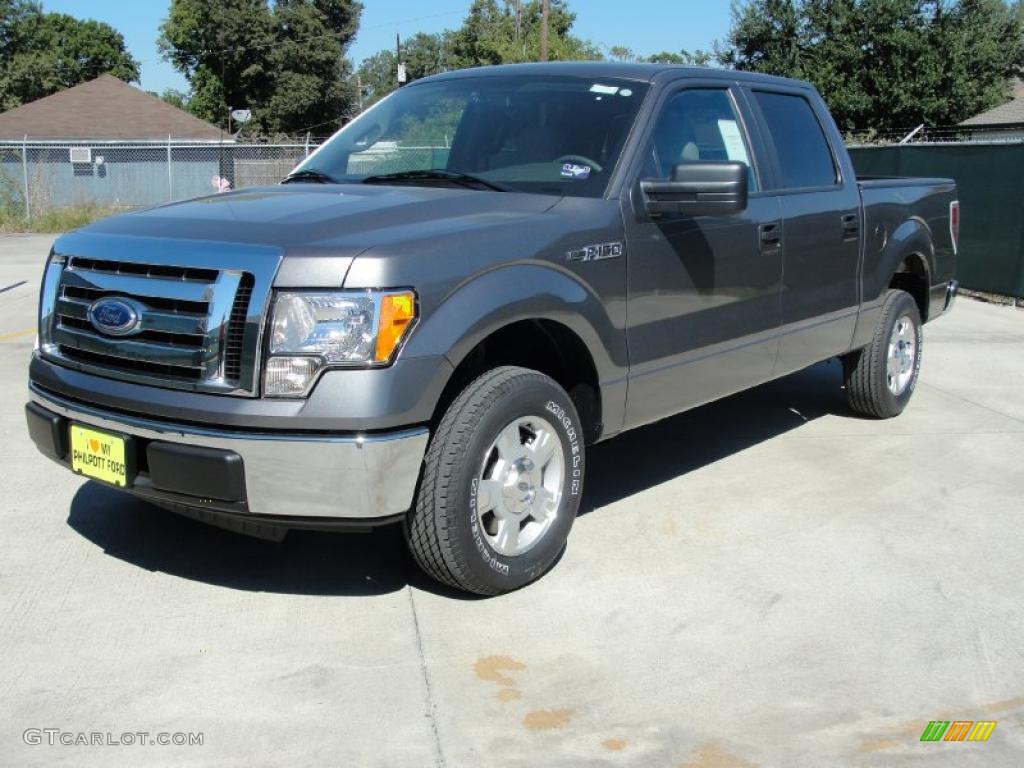 2010 F150 XLT SuperCrew - Sterling Grey Metallic / Medium Stone photo #7