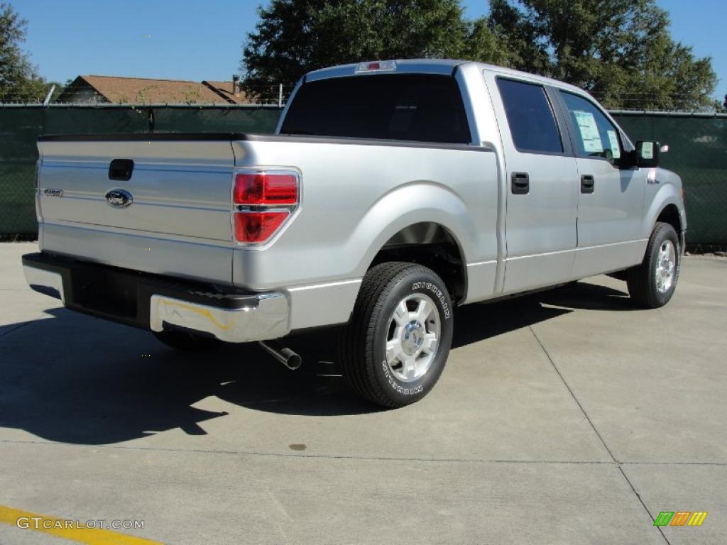 2010 F150 XLT SuperCrew - Ingot Silver Metallic / Medium Stone photo #3