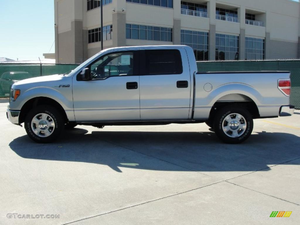 2010 F150 XLT SuperCrew - Ingot Silver Metallic / Medium Stone photo #6