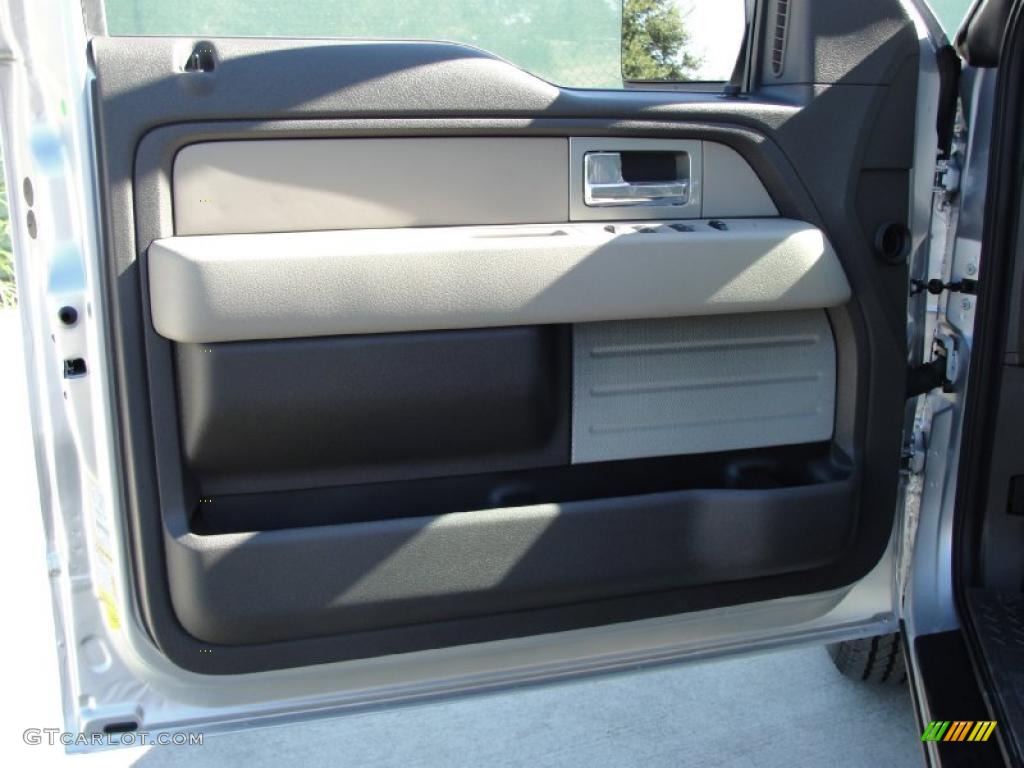 2010 F150 XLT SuperCrew - Ingot Silver Metallic / Medium Stone photo #17