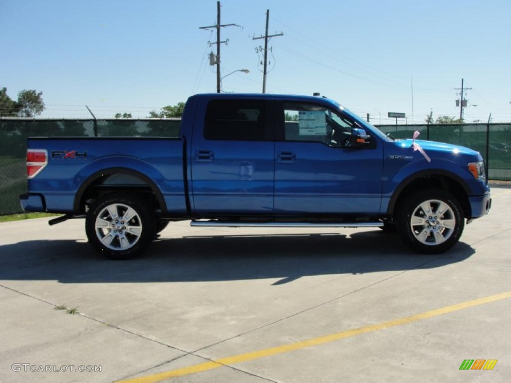 2010 F150 FX4 SuperCrew 4x4 - Blue Flame Metallic / Black photo #2