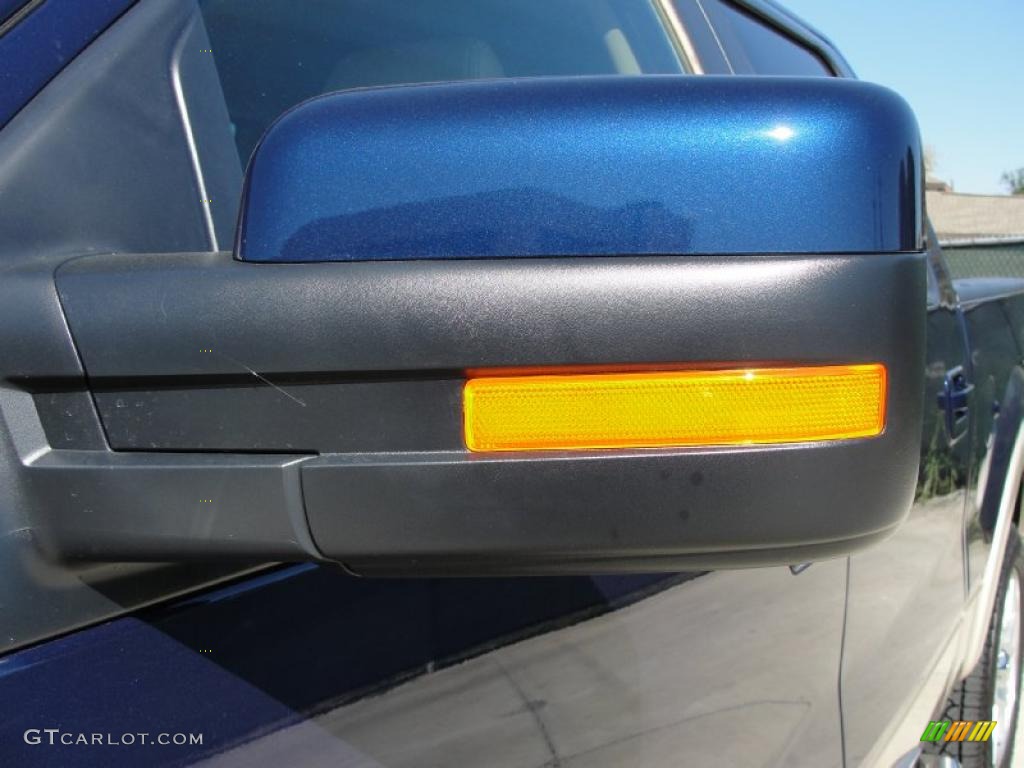 2010 F150 Lariat SuperCrew 4x4 - Dark Blue Pearl Metallic / Tan photo #13