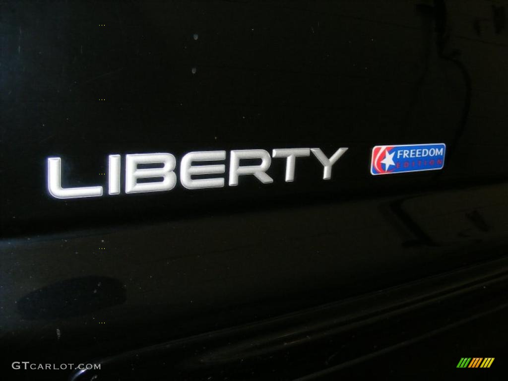 2003 Liberty Freedom Edition 4x4 - Black Clearcoat / Light Taupe/Dark Slate Gray photo #9