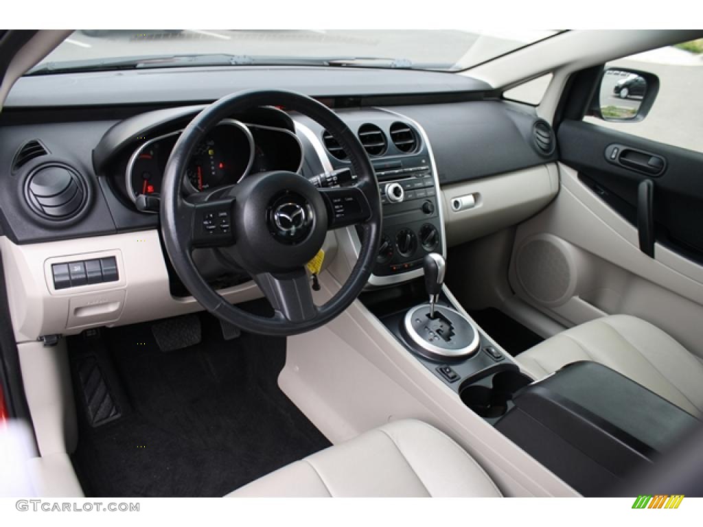 Sand Interior 2009 Mazda CX-7 Touring Photo #37650334