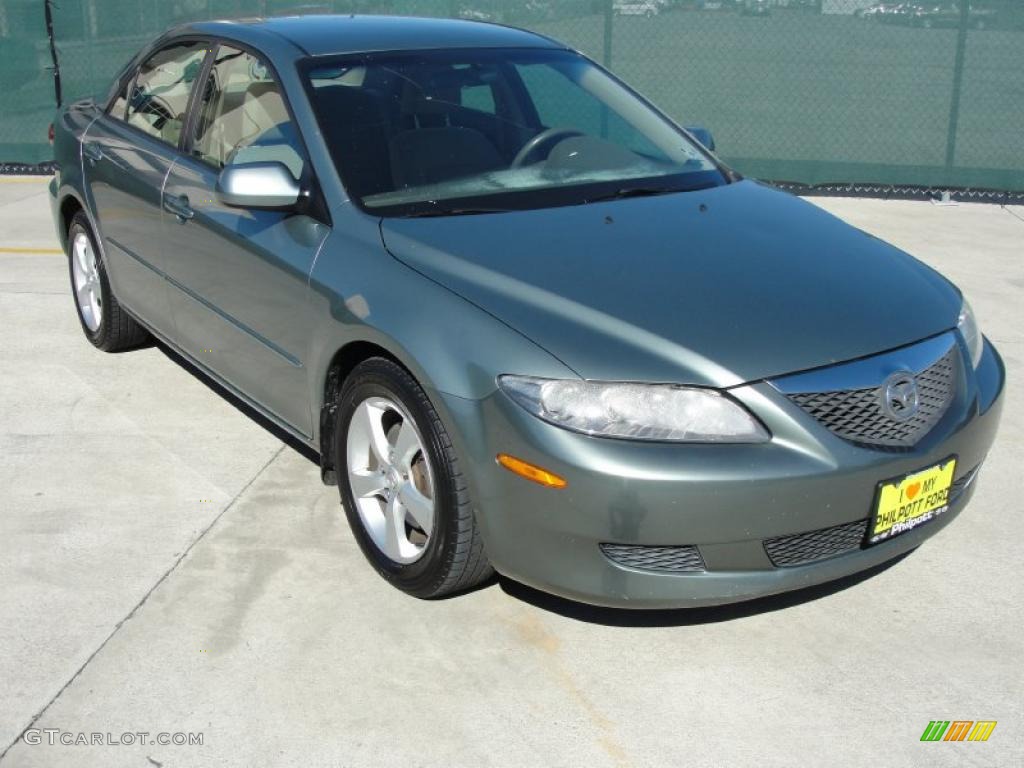 2003 MAZDA6 i Sedan - Sepang Green Metallic / Gray photo #1