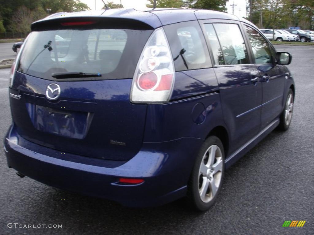 2007 MAZDA5 Sport - Strato Blue Mica / Black photo #4