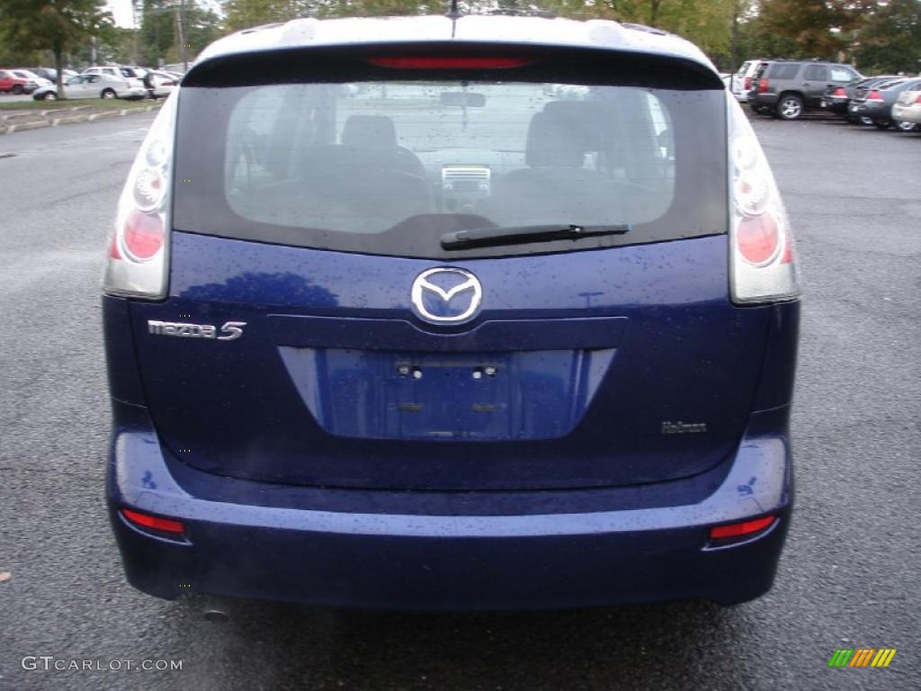 2007 MAZDA5 Sport - Strato Blue Mica / Black photo #5