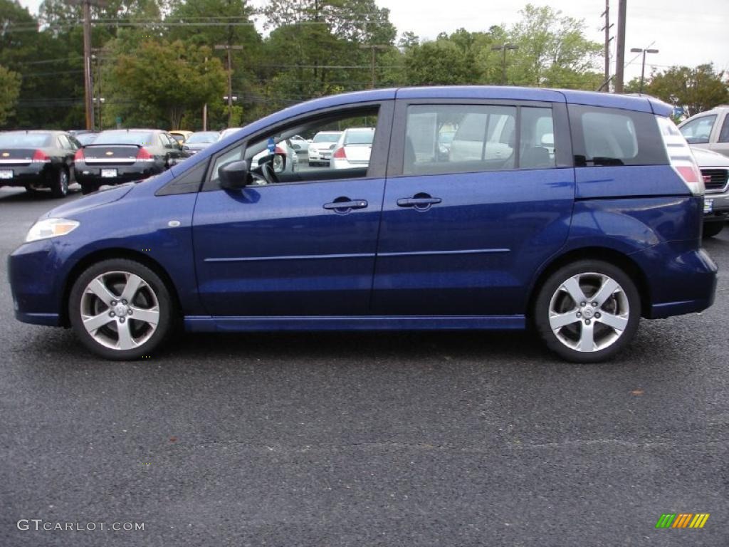 2007 MAZDA5 Sport - Strato Blue Mica / Black photo #9