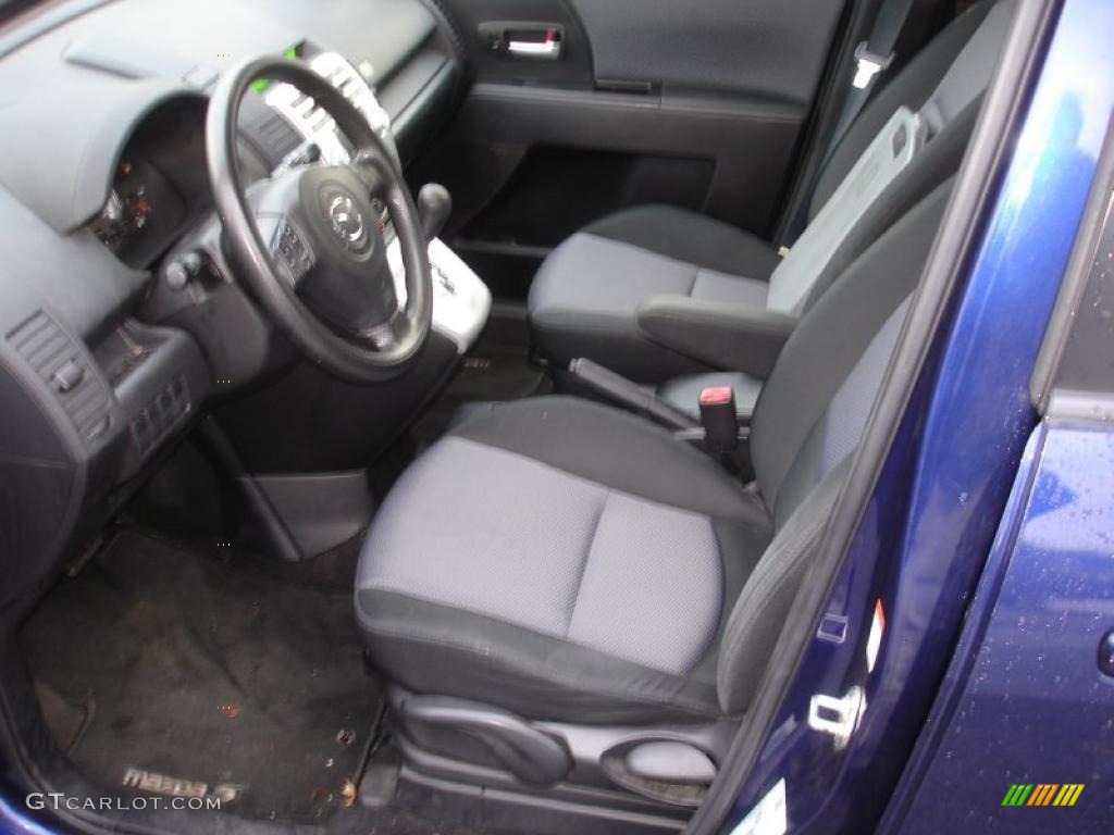 2007 MAZDA5 Sport - Strato Blue Mica / Black photo #10
