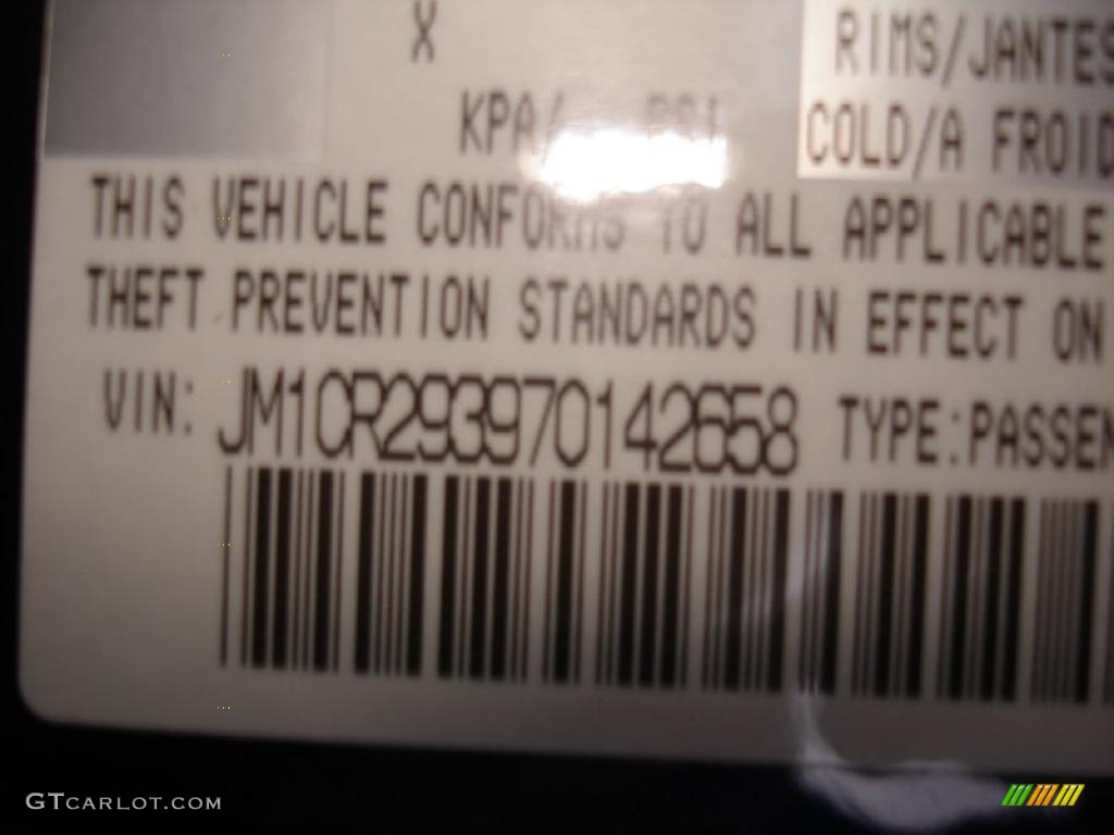2007 MAZDA5 Sport - Strato Blue Mica / Black photo #15