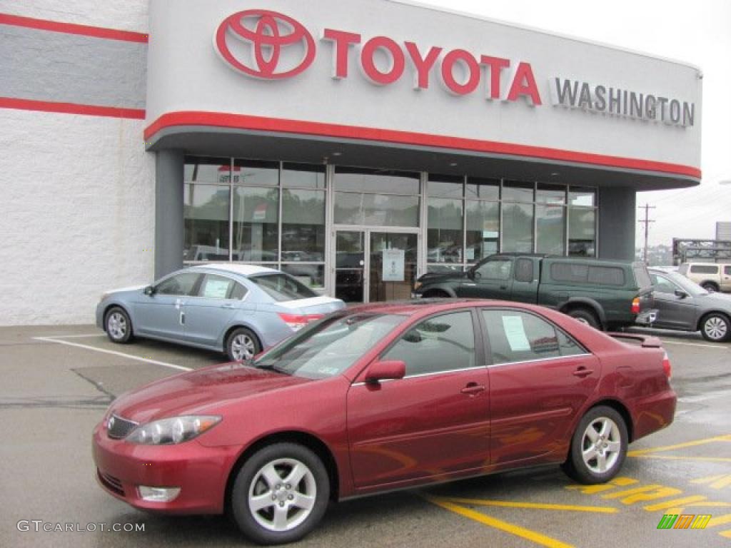 2005 Camry SE - Salsa Red Pearl / Dark Gray photo #1