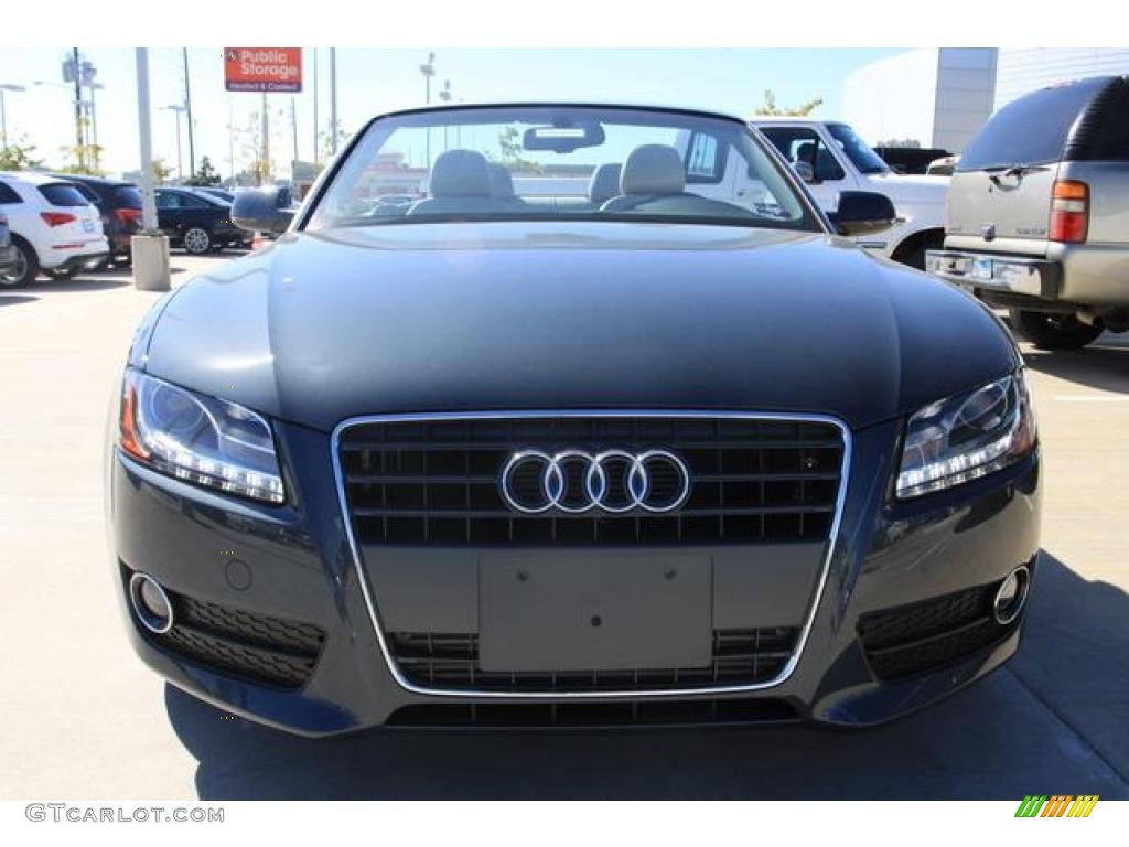 2011 A5 2.0T Convertible - Meteor Grey Pearl Effect / Light Grey photo #6