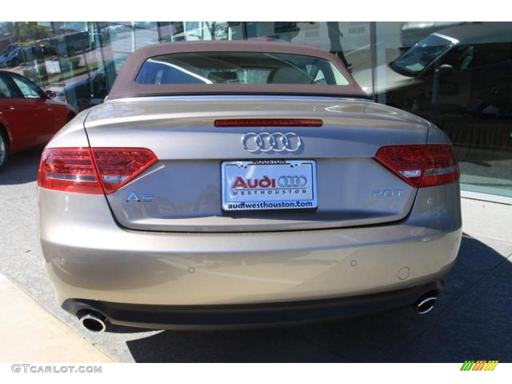 2011 A5 2.0T Convertible - Aurum Beige Metallic / Cardamom Beige photo #4