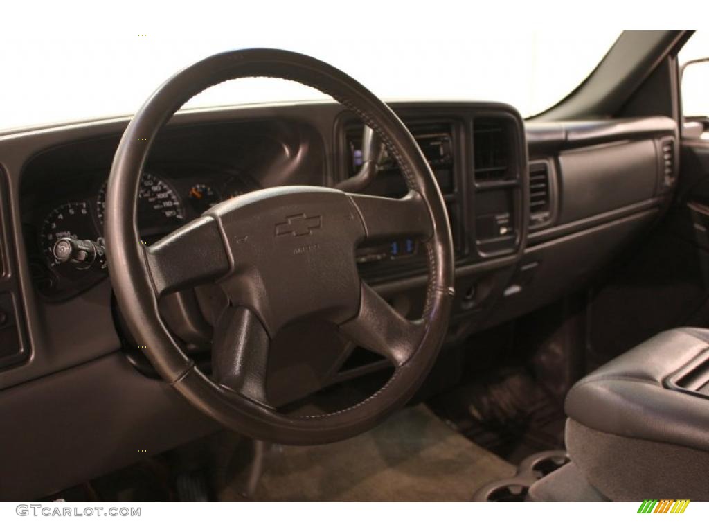 2003 Silverado 1500 LS Extended Cab - Dark Gray Metallic / Dark Charcoal photo #9