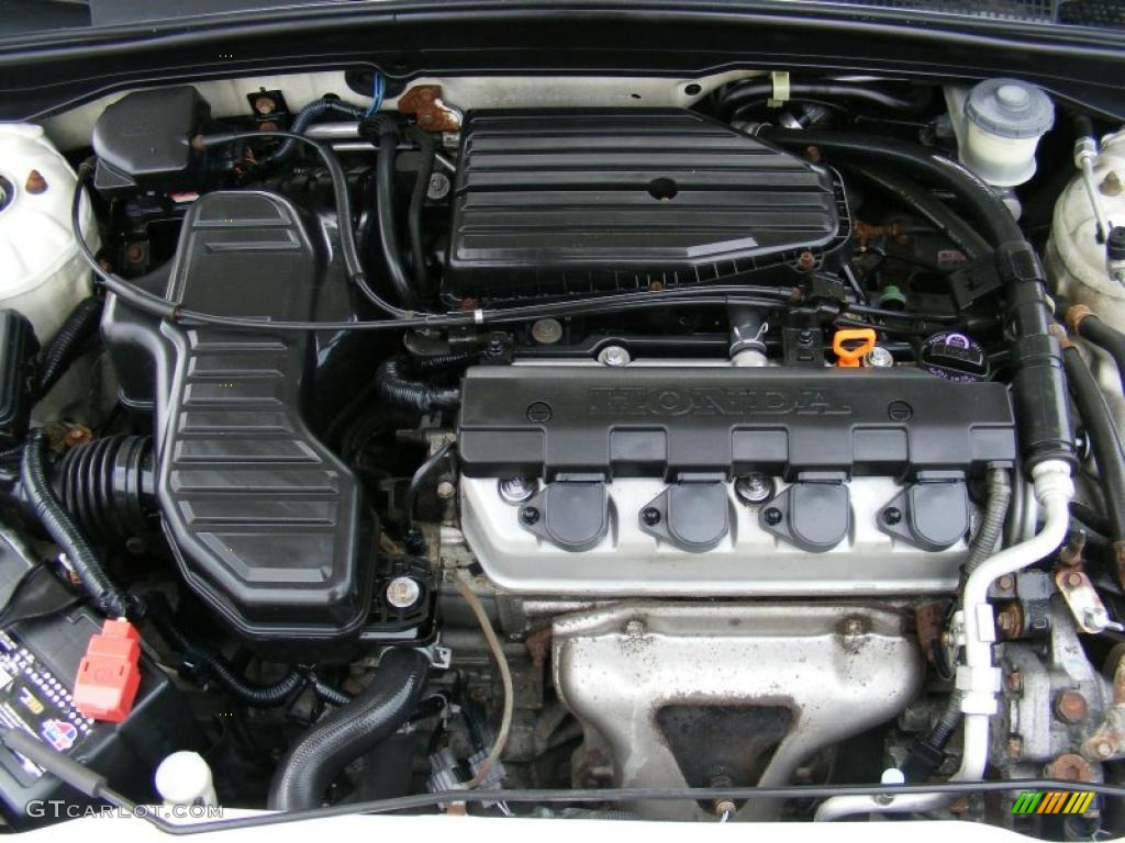 2002 Honda Civic LX Sedan 1.7 Liter SOHC 16-Valve 4 Cylinder Engine Photo #37655718