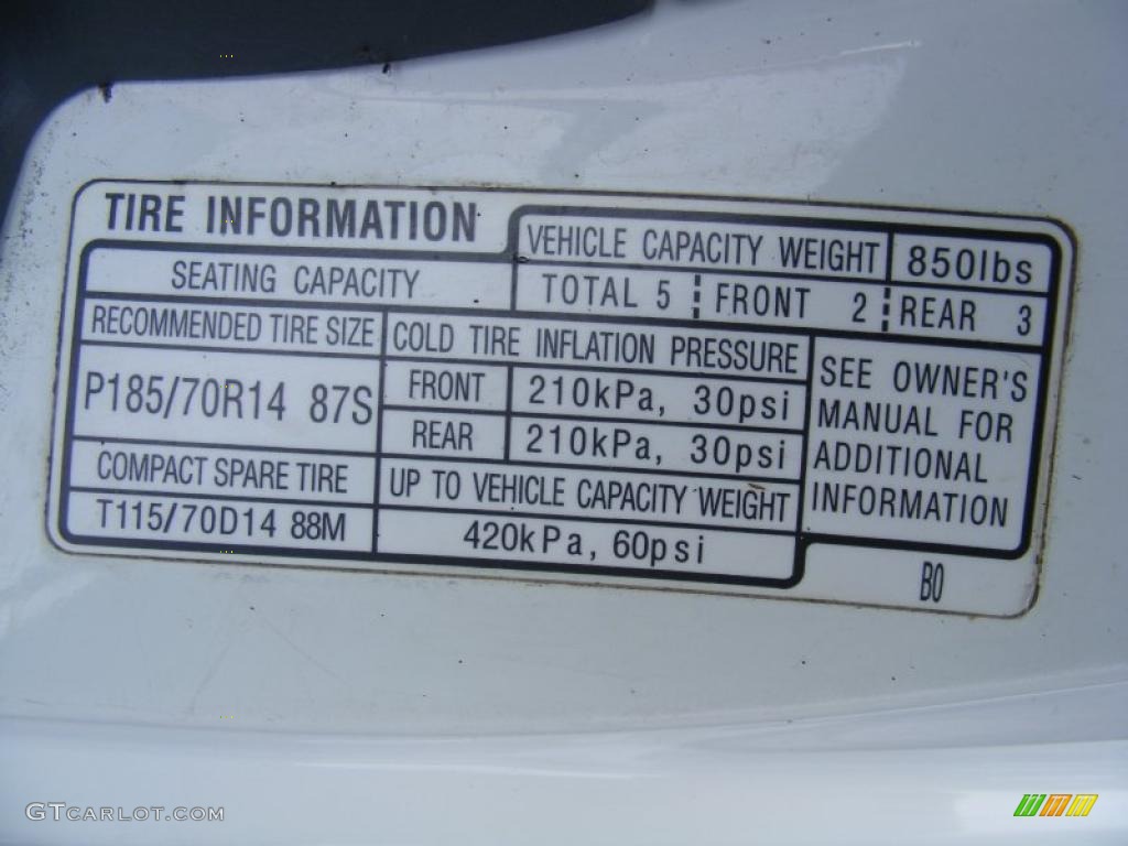 2002 Honda Civic LX Sedan Info Tag Photo #37655738