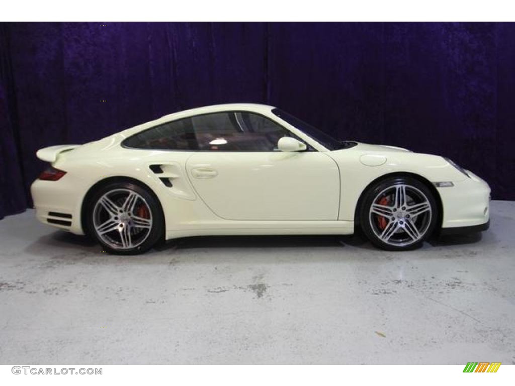 2007 911 Turbo Coupe - Carrara White / Can Can Red photo #3