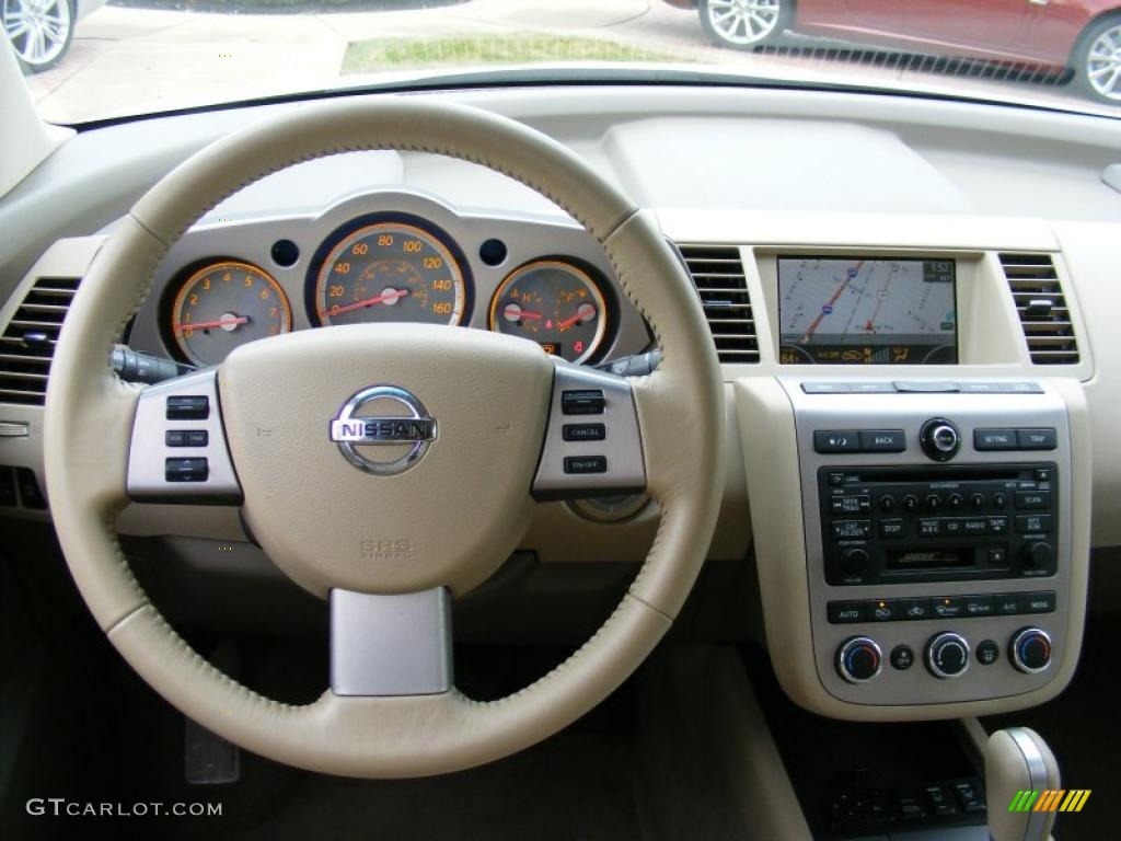 2007 Murano SL AWD - Glacier Pearl White / Cafe Latte photo #15