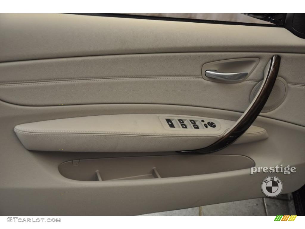 2009 1 Series 135i Convertible - Black Sapphire Metallic / Taupe photo #10