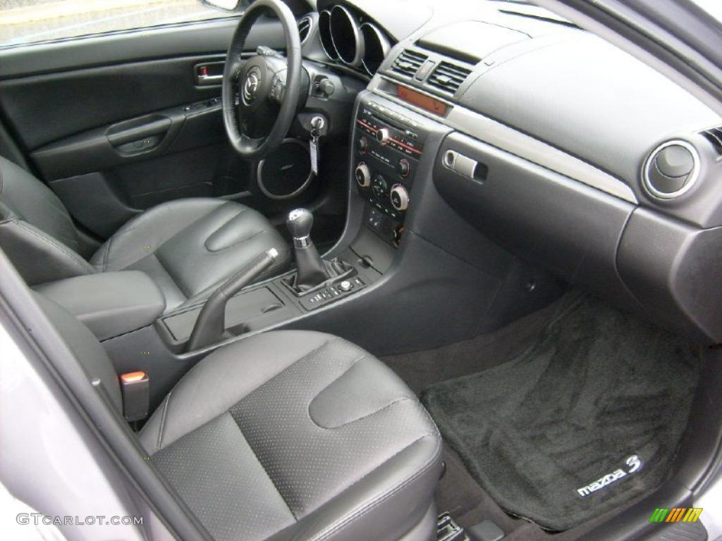 2006 MAZDA3 s Grand Touring Sedan - Titanium Gray Metallic / Black photo #6