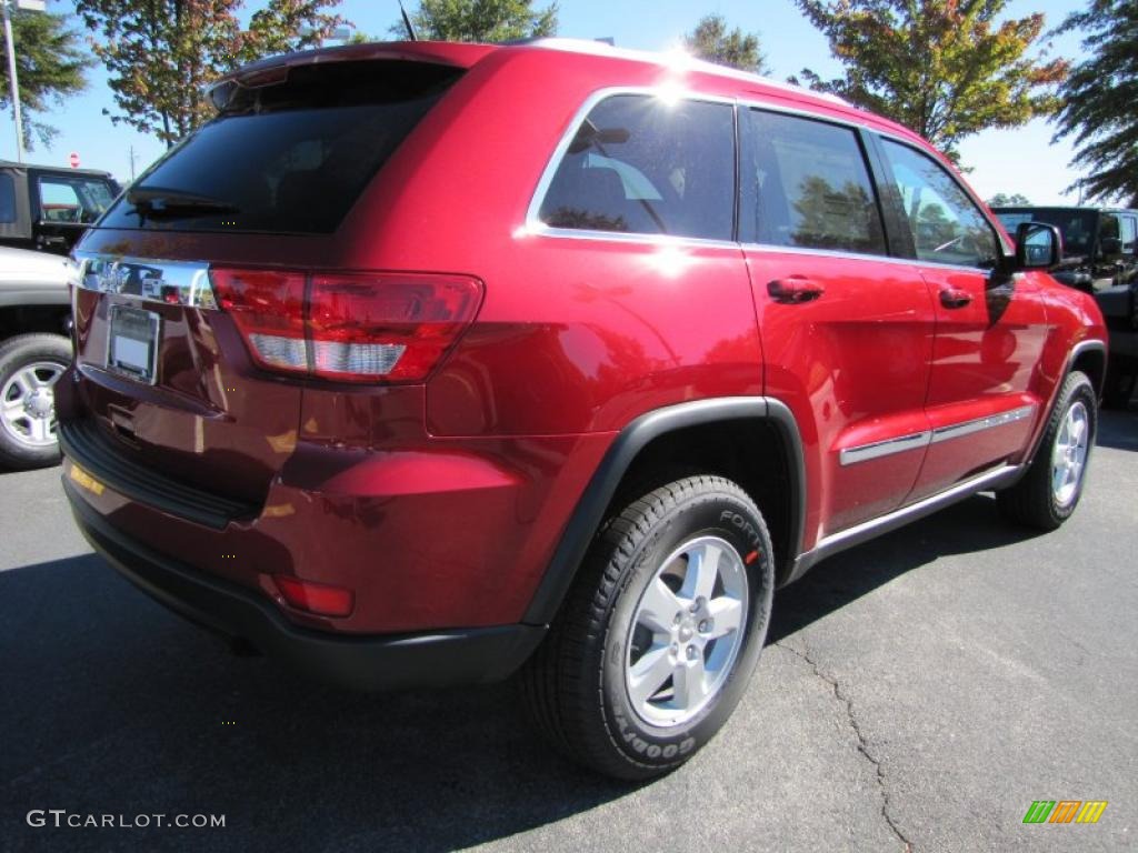 2011 Grand Cherokee Laredo - Inferno Red Crystal Pearl / Black photo #3