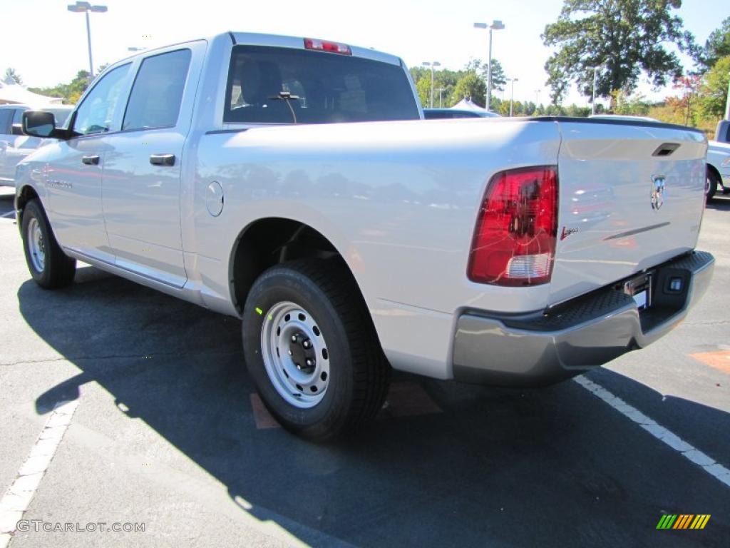 2011 Ram 1500 ST Crew Cab - Bright Silver Metallic / Dark Slate Gray/Medium Graystone photo #2