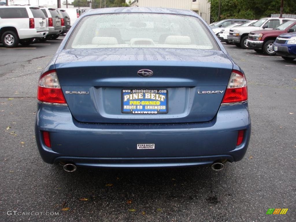 2008 Legacy 2.5i Sedan - Newport Blue Pearl / Warm Ivory photo #5