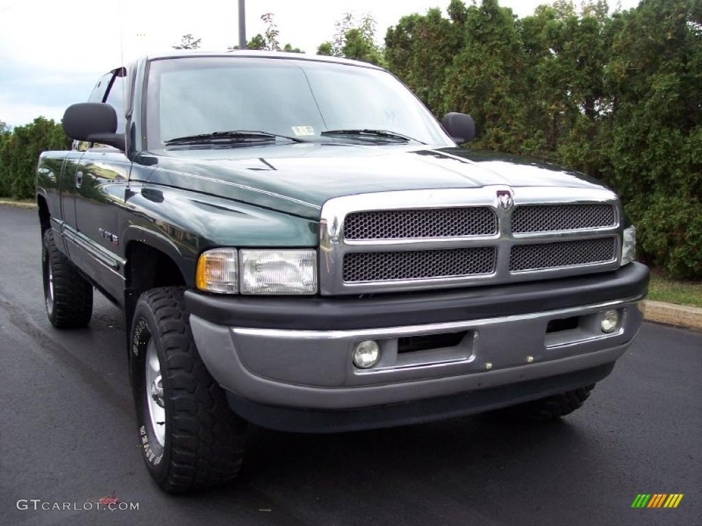 2001 Ram 1500 ST Club Cab 4x4 - Forest Green Pearl / Mist Gray photo #13