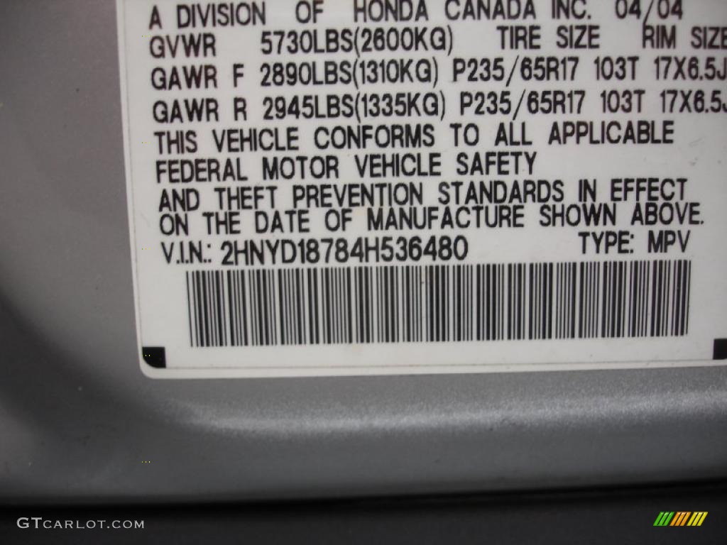 2004 MDX  - Starlight Silver Metallic / Ebony photo #15