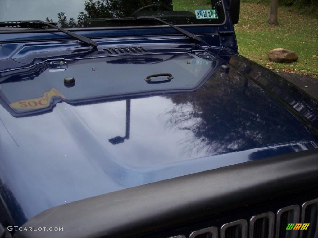 2001 Wrangler Sport 4x4 - Patriot Blue Pearl / Agate Black photo #19