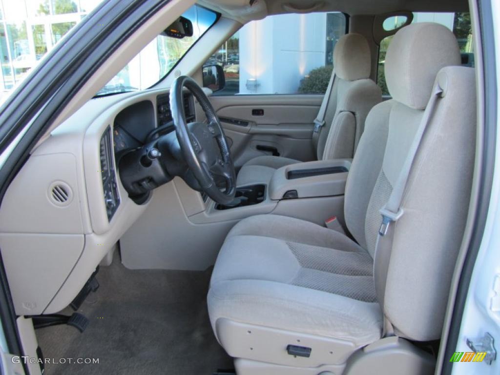 2005 Silverado 1500 LS Crew Cab - Summit White / Tan photo #10