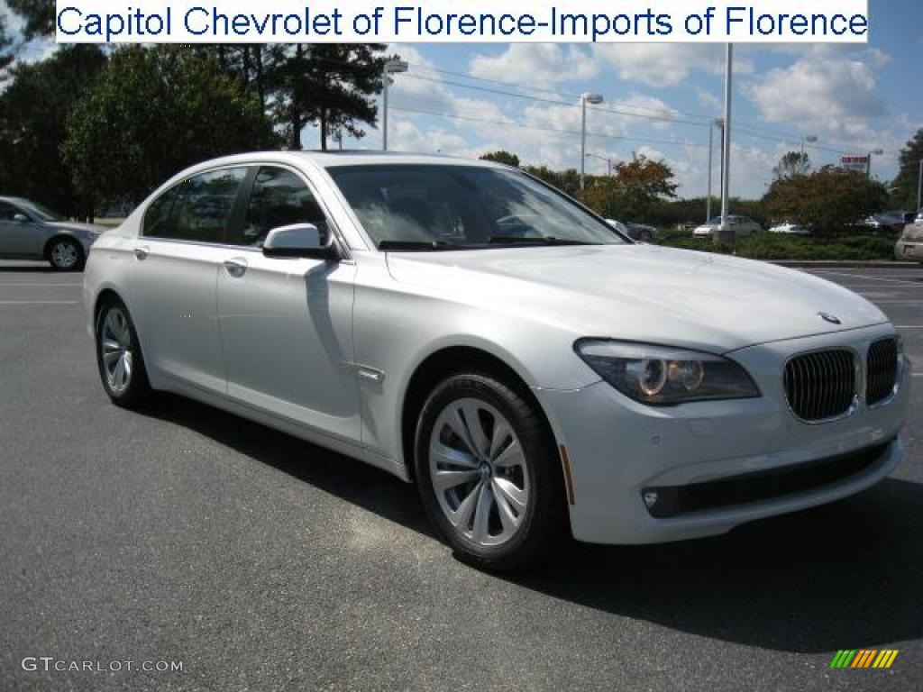 2011 7 Series 740Li Sedan - Mineral White Metallic / Black photo #1