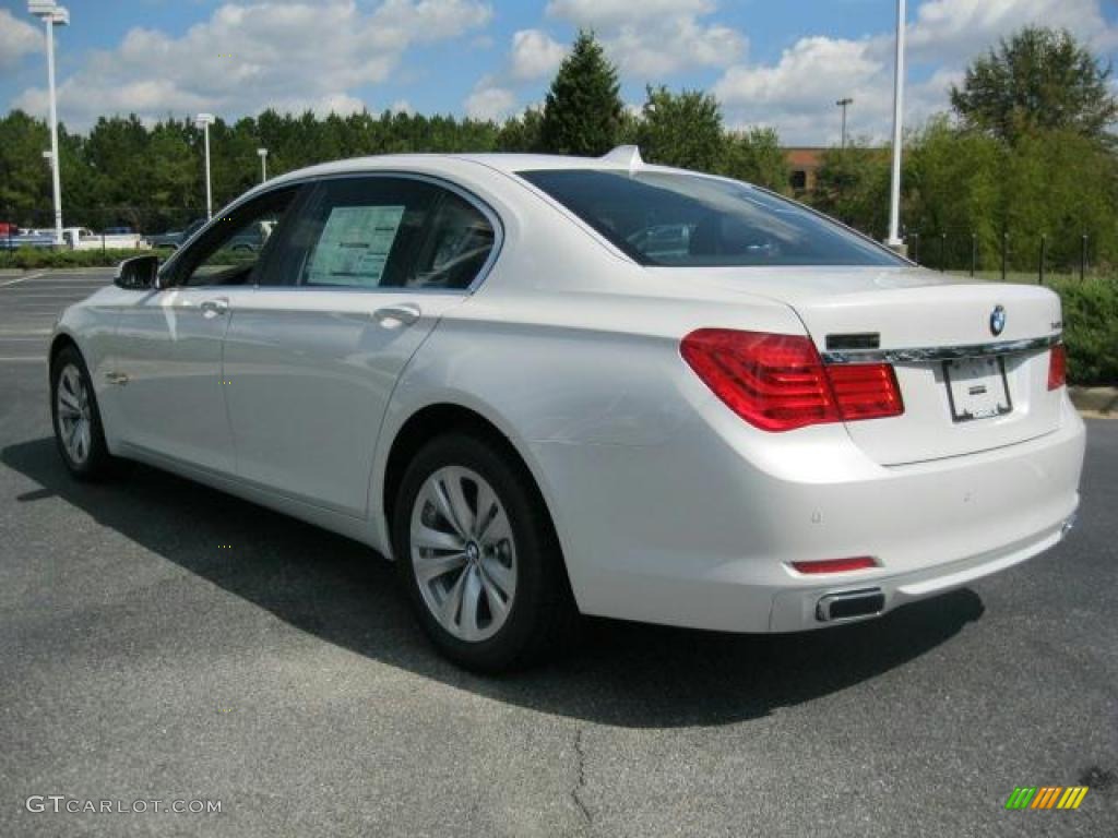 2011 7 Series 740Li Sedan - Mineral White Metallic / Black photo #3