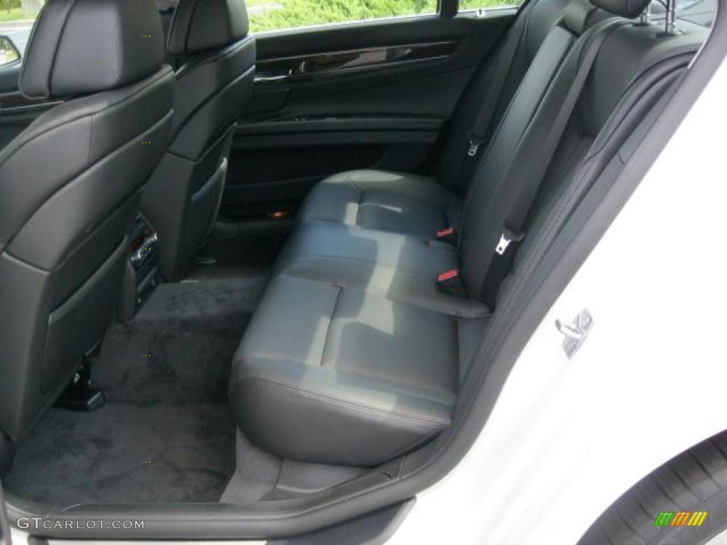 2011 7 Series 740Li Sedan - Mineral White Metallic / Black photo #7